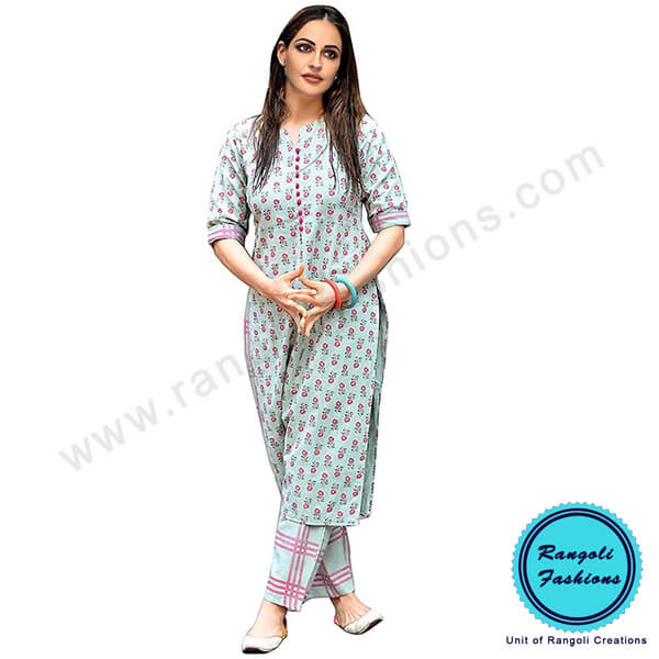 Cotton Green Kurta 1