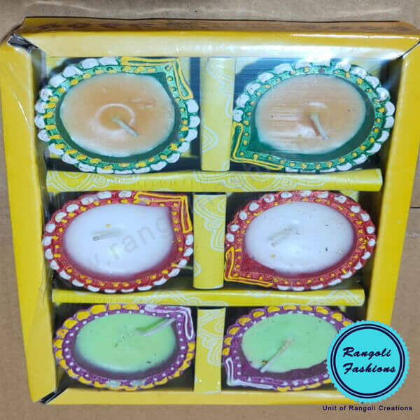 Multi Color Diya Package