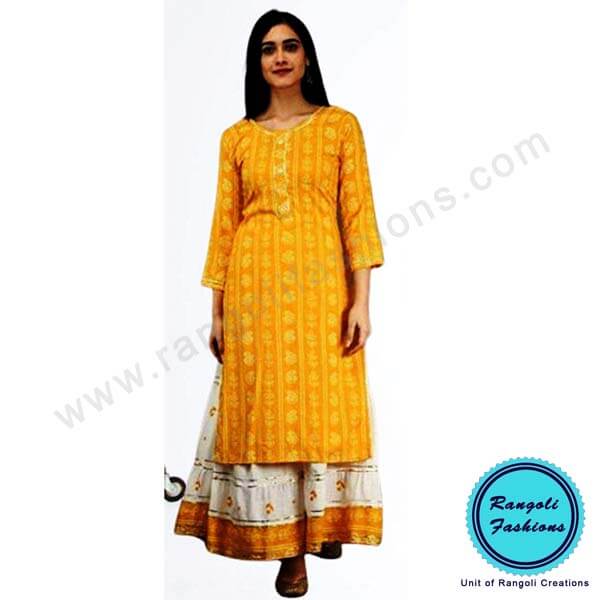 Rayon Kurti Dupatta Set